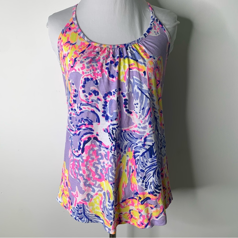Lilly Pulitzer Women's Lacy Tank, Lilac Verbena So Snappy Size XXS Style 26782